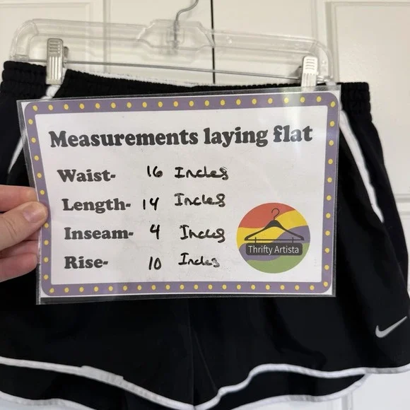 Nike Dri-FIT Tempo Running Shorts Womens XL Black White Mesh Trim Athletic XL - Picture 2 of 8